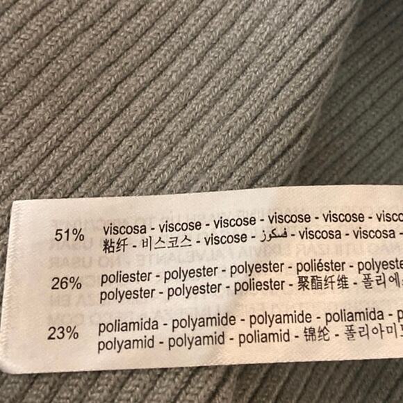 Zara Women's Gray Rib Knit Sleeveless Open Side Bow Tie Sweater Vest Tank Top S - Picture 5 of 5